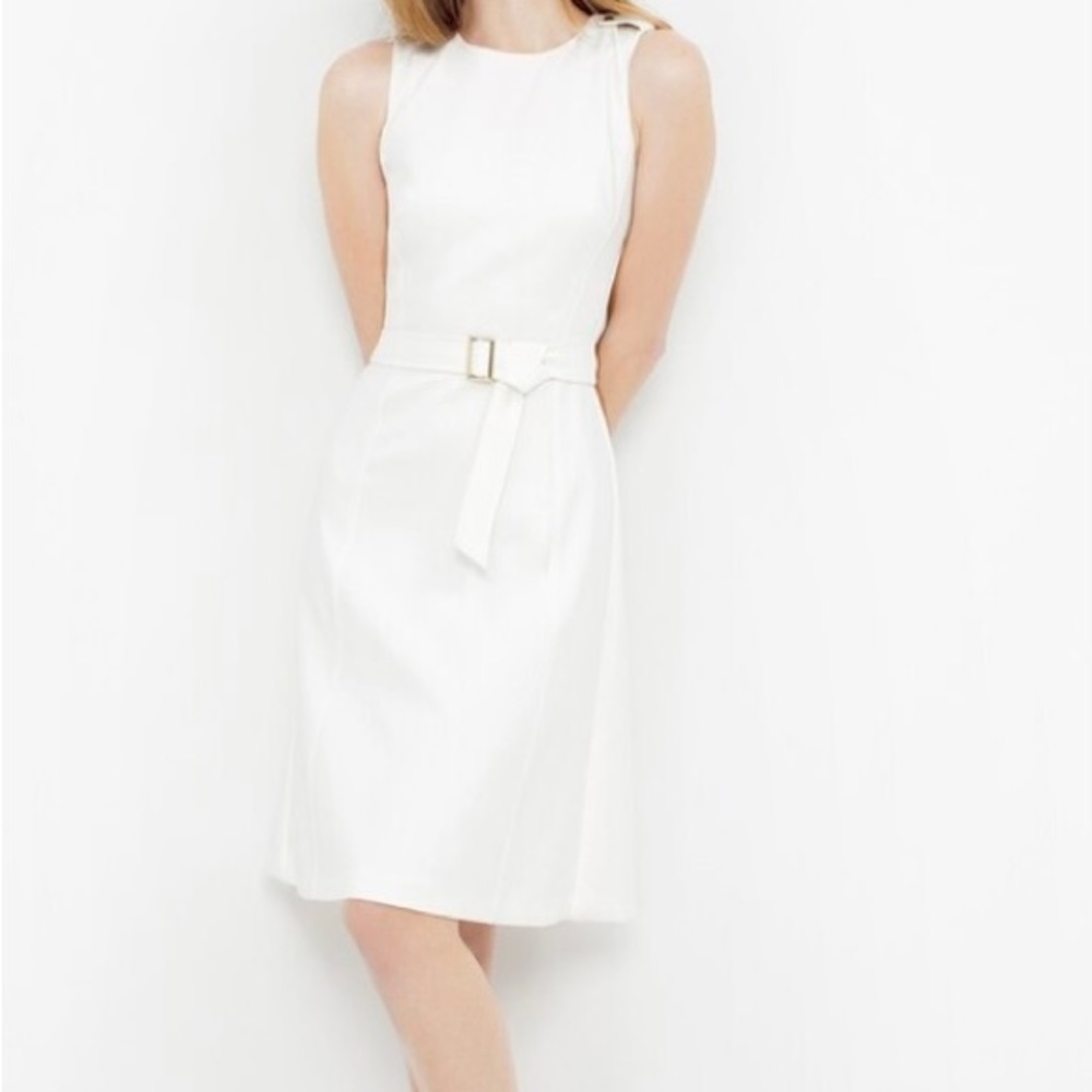 White House Black Market WHBM Dress Formal A-Line Office Wear Size 8